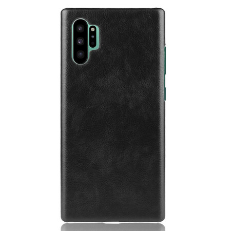 Coque Samsung Galaxy Note 10 Plus Effet Cuir Litchi Classique