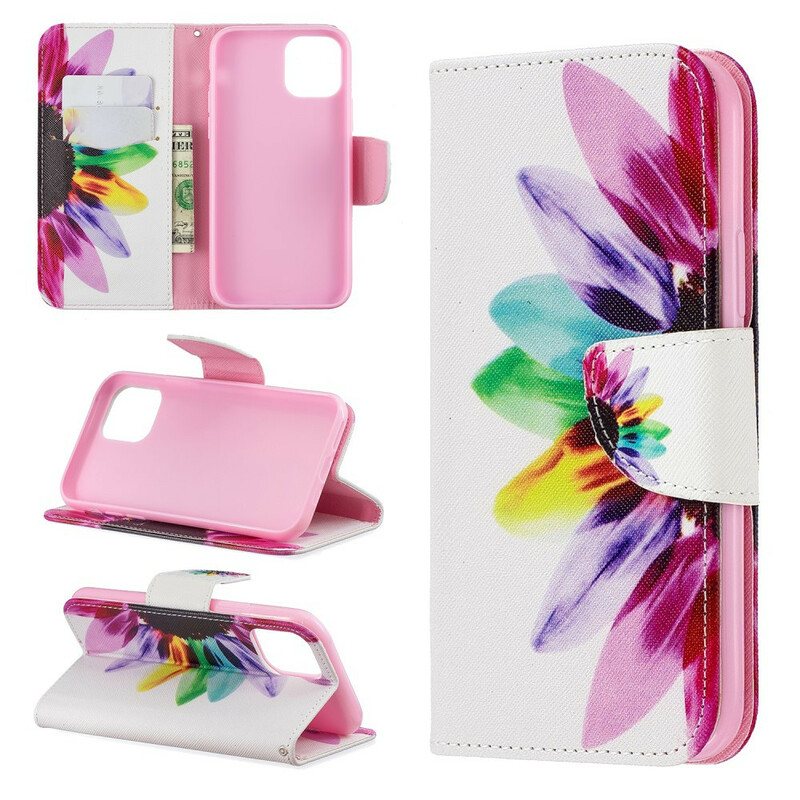 Housse iphone 11 Fleur Aquarelle