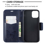 Housse iPhone 11 Papillons Imprimés à Lanière Housse iPhone 11 Papillons Imprimés à Lanière