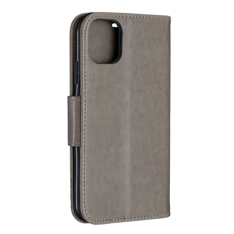 Housse iPhone 11R Papillons Imprimés à Lanière Housse iPhone 11R Papillons Imprimés à Lanière