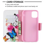 Housse iPhone 11R Papillons et Fleurs Peints