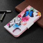 Housse iPhone 11R Papillons et Fleurs Peints