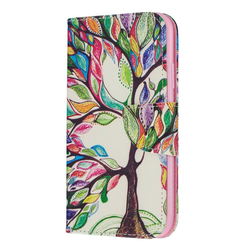 Housse iPhone 11R Arbre Coloré