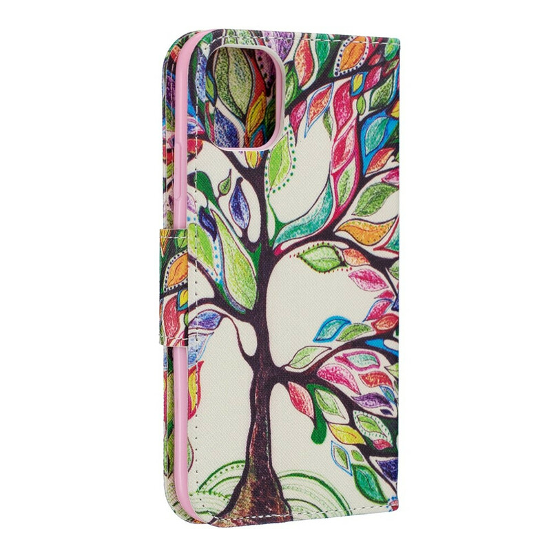 Housse iPhone 11R Arbre Coloré