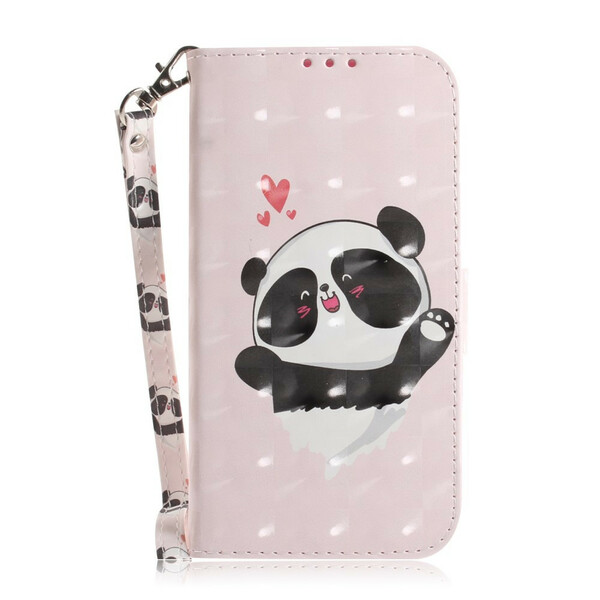 Housse iPhone 11R Panda Love à Lanière