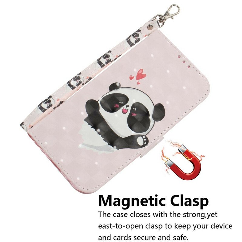Housse iPhone 11R Panda Love à Lanière Housse iPhone 11R Panda Love à Lanière