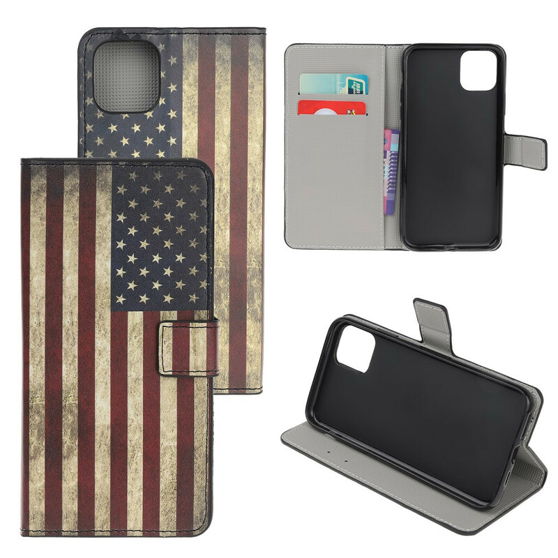 Housse iPhone 11R Drapeau USA