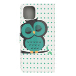 Housse iPhone 11R Hibou Endormi