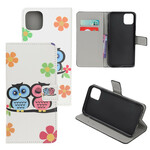 Housse iPhone 11R Couple de Hiboux