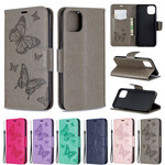 Housse iPhone 11 Max Papillons Imprimés à Lanière Housse iPhone 11 Max Papillons Imprimés à Lanière