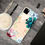 Coque iPhone 11 Max Transparente Fleurs Aquarelle