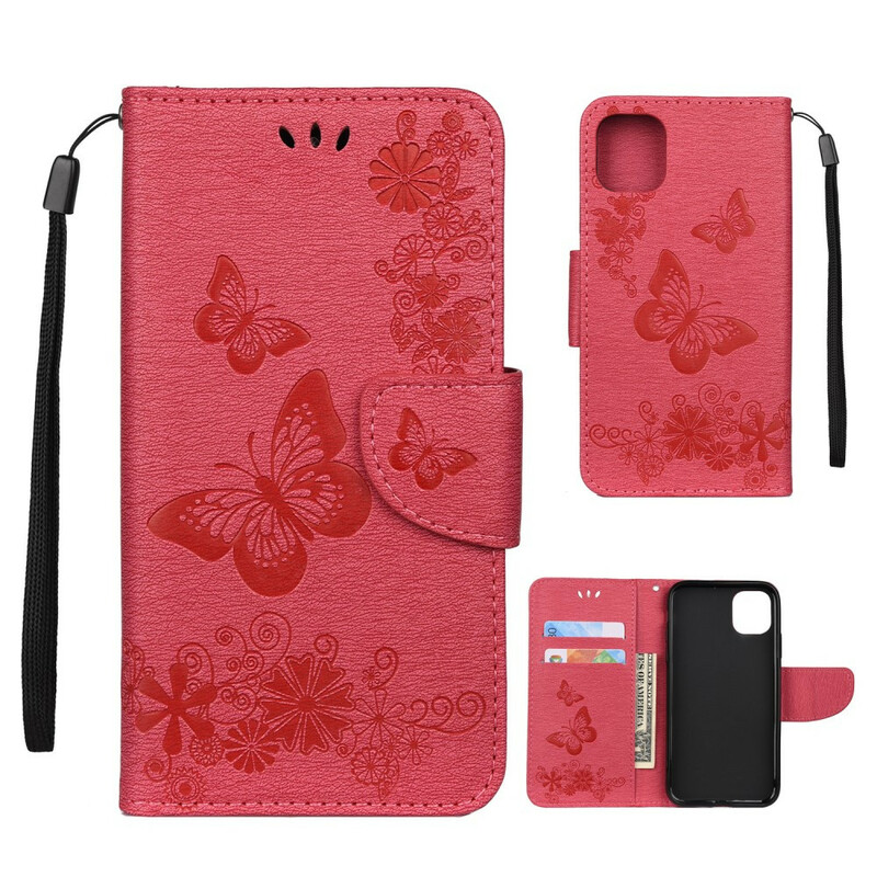 Housse iPhone 11 Pro Max Découverte Papillons à Lanière Housse iPhone 11 Pro Max Découverte Papillons à Lanière