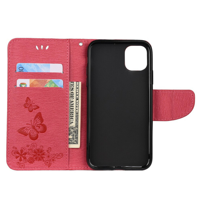 Housse iPhone 11 Pro Max Découverte Papillons à Lanière Housse iPhone 11 Pro Max Découverte Papillons à Lanière