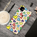 Coque iPhone 11 Coeurs Multicolors