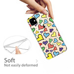 Coque iPhone 11 Coeurs Multicolors Coque iPhone 11 Coeurs Multicolors