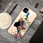 Coque iPhone 11 Jolie Tête Fleurie Coque iPhone 11 Jolie Tête Fleurie