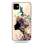 Coque iPhone 11 Jolie Tête Fleurie Coque iPhone 11 Jolie Tête Fleurie