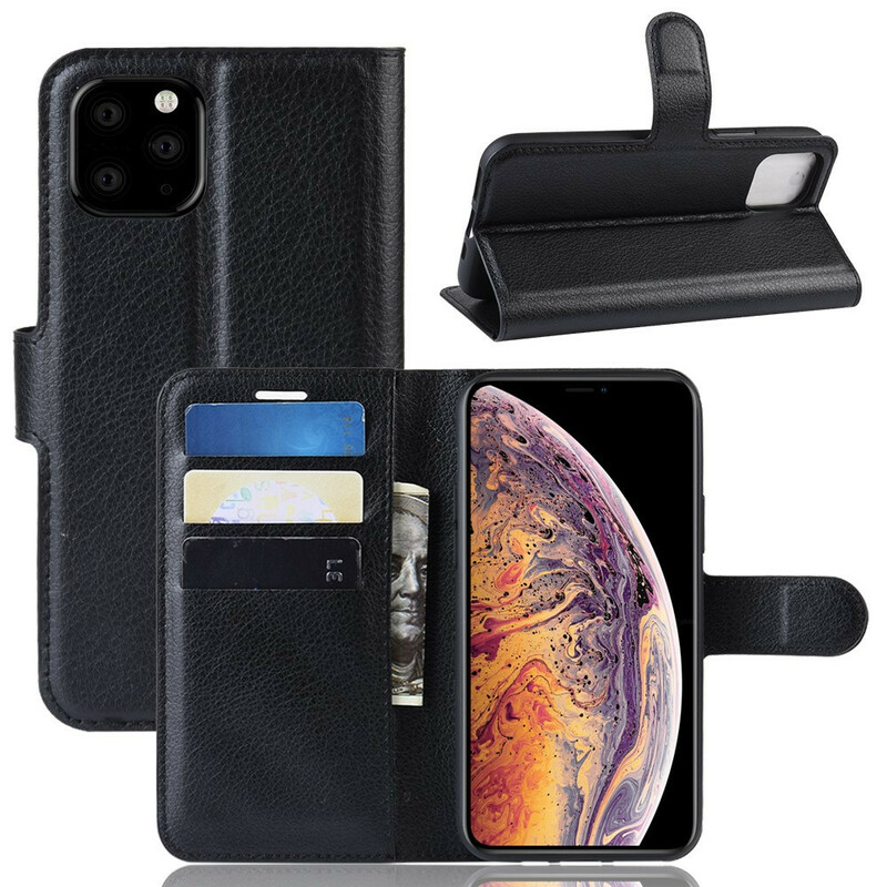 Housse iPhone 11 Pro Max Effet Cuir Litchi Premium Housse iPhone 11 Pro Max Effet Cuir Litchi Premium
