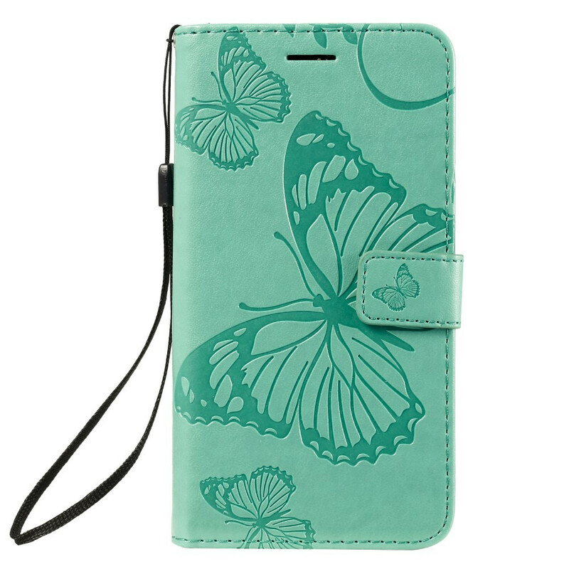 Housse iPhone 11 Papillons Géants à Lanière Housse iPhone 11 Papillons Géants à Lanière