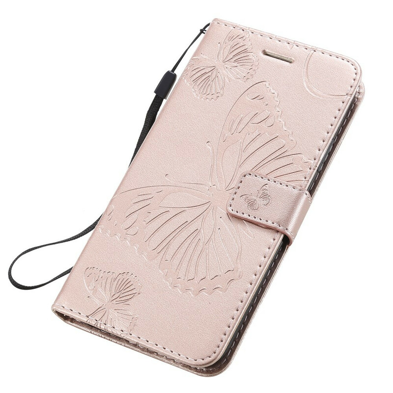 Housse iPhone 11 Papillons Géants à Lanière Housse iPhone 11 Papillons Géants à Lanière