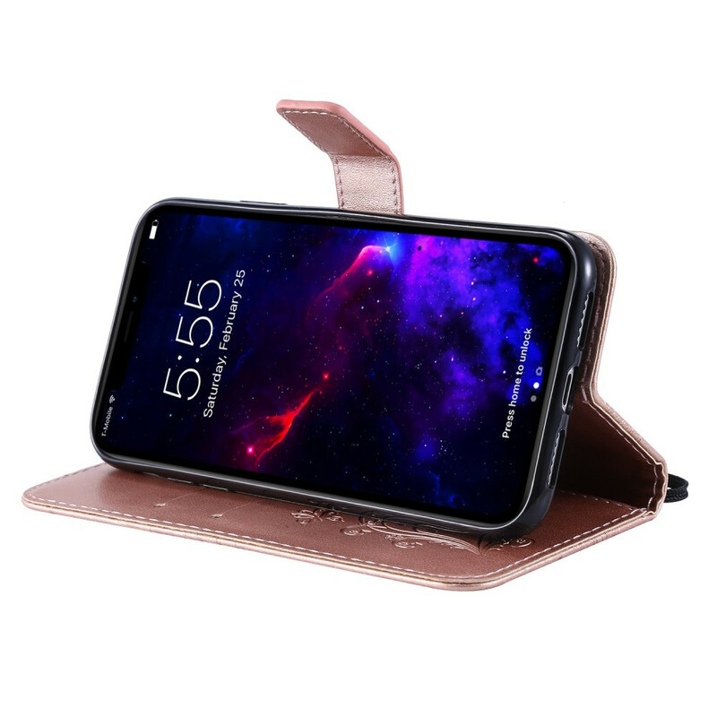 Housse iPhone 11 Papillons Géants à Lanière Housse iPhone 11 Papillons Géants à Lanière