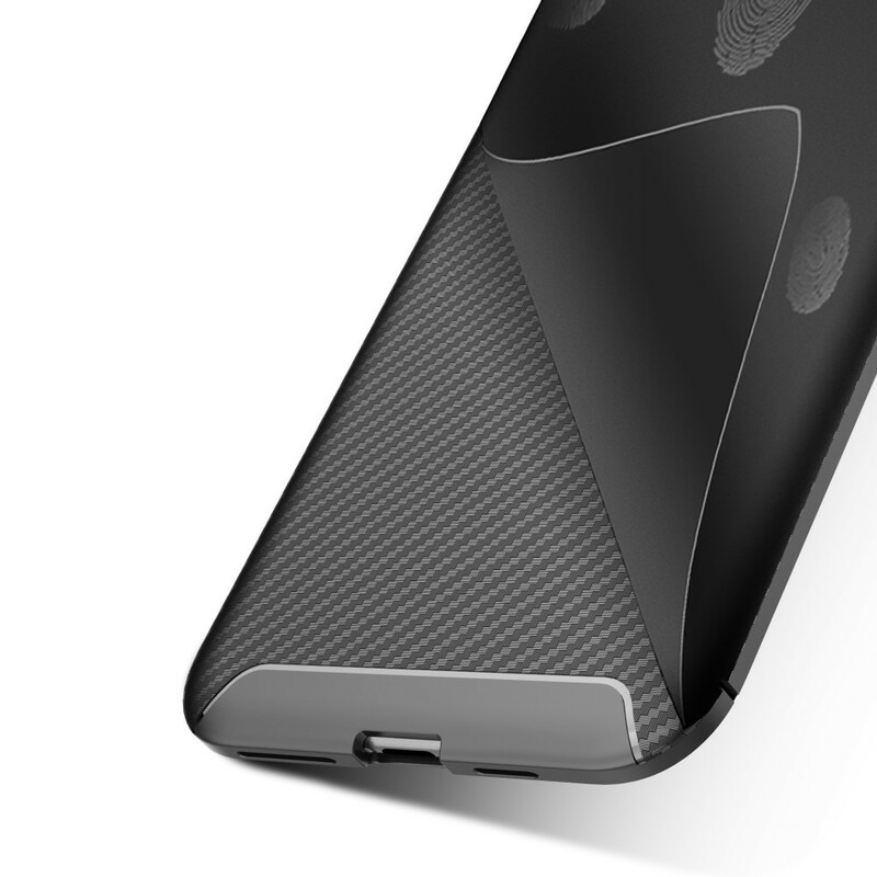 Coque iPhone 11 Pro Max Flexible Texture Fibre Carbone Coque iPhone 11 Pro Max Flexible Texture Fibre Carbone