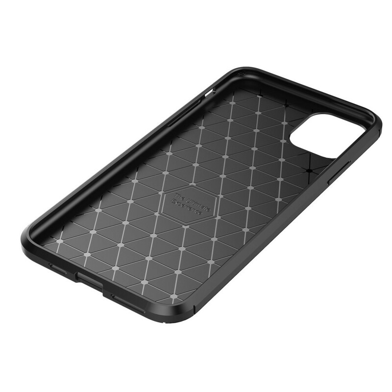 Coque iPhone 11 Pro Max Flexible Texture Fibre Carbone Coque iPhone 11 Pro Max Flexible Texture Fibre Carbone