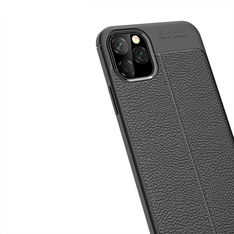 Coque iPhone 11 Pro Max Effet Cuir Litchi Double Line Coque iPhone 11 Pro Max Effet Cuir Litchi Double Line