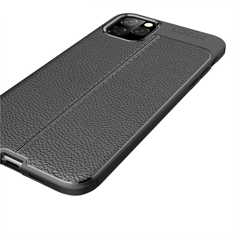 Coque iPhone 11 Pro Max Effet Cuir Litchi Double Line Coque iPhone 11 Pro Max Effet Cuir Litchi Double Line