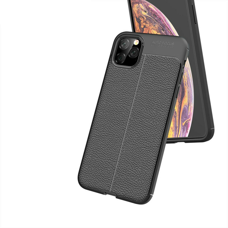 Coque iPhone 11 Pro Max Effet Cuir Litchi Double Line Coque iPhone 11 Pro Max Effet Cuir Litchi Double Line