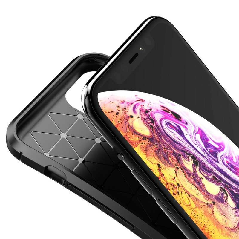 Coque iPhone 11 Pro Flexible Texture Fibre Carbone Coque iPhone 11 Pro Flexible Texture Fibre Carbone