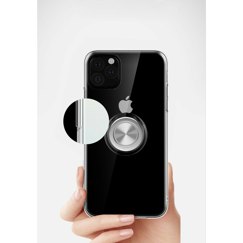 Coque iPhone 11 Pro Max Transparente avec Anneau-Support Coque iPhone 11 Pro Max Transparente avec Anneau-Support