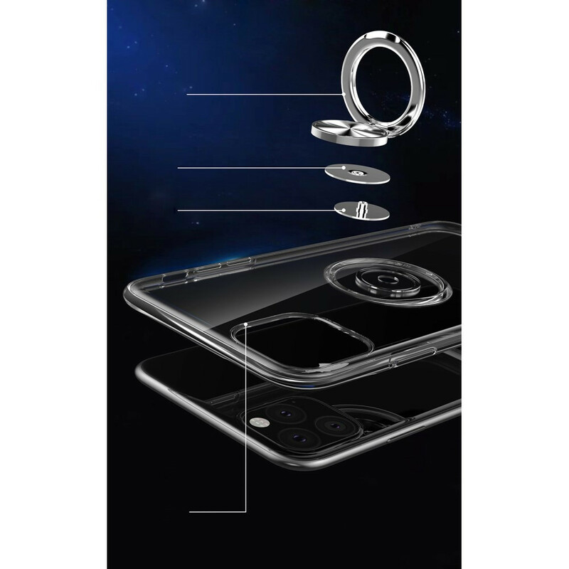 Coque iPhone 11 Pro Max Transparente avec Anneau-Support Coque iPhone 11 Pro Max Transparente avec Anneau-Support