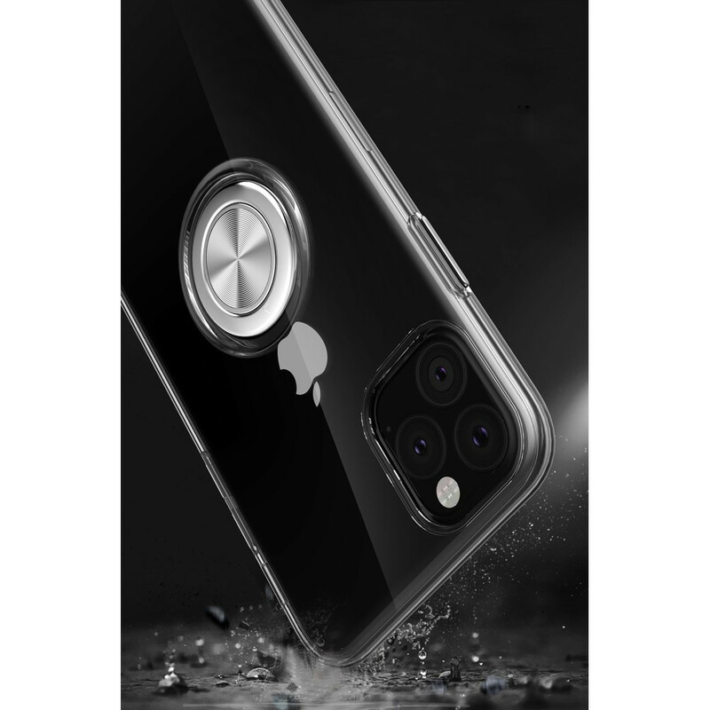 Coque iPhone 11 Pro Max Transparente avec Anneau-Support