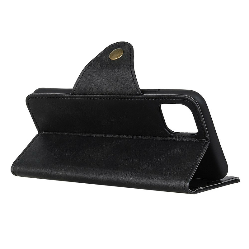 Housse iPhone 11 Simili Cuir Bouton Housse iPhone 11 Simili Cuir Bouton