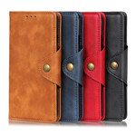 Housse iPhone 11 Simili Cuir Bouton Housse iPhone 11 Simili Cuir Bouton