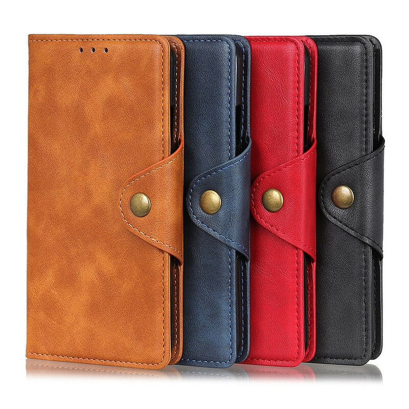 Housse iPhone 11 Simili Cuir Bouton Housse iPhone 11 Simili Cuir Bouton