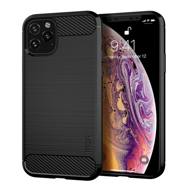 Coque iPhone 11 Pro Max Fibre Carbone Brossée MOFI