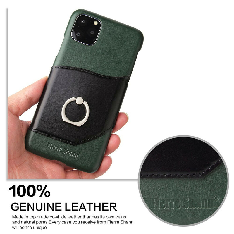 Coque iPhone 11 Pro Max Porte-Carte et Anneau-Support Fierre Shann Coque iPhone 11 Pro Max Porte-Carte et Anneau-Support Fierre Shann