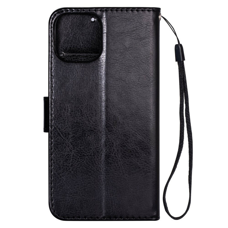 Housse iPhone 11 Pro Max Effet Cuir à Lanière Housse iPhone 11 Pro Max Effet Cuir à Lanière