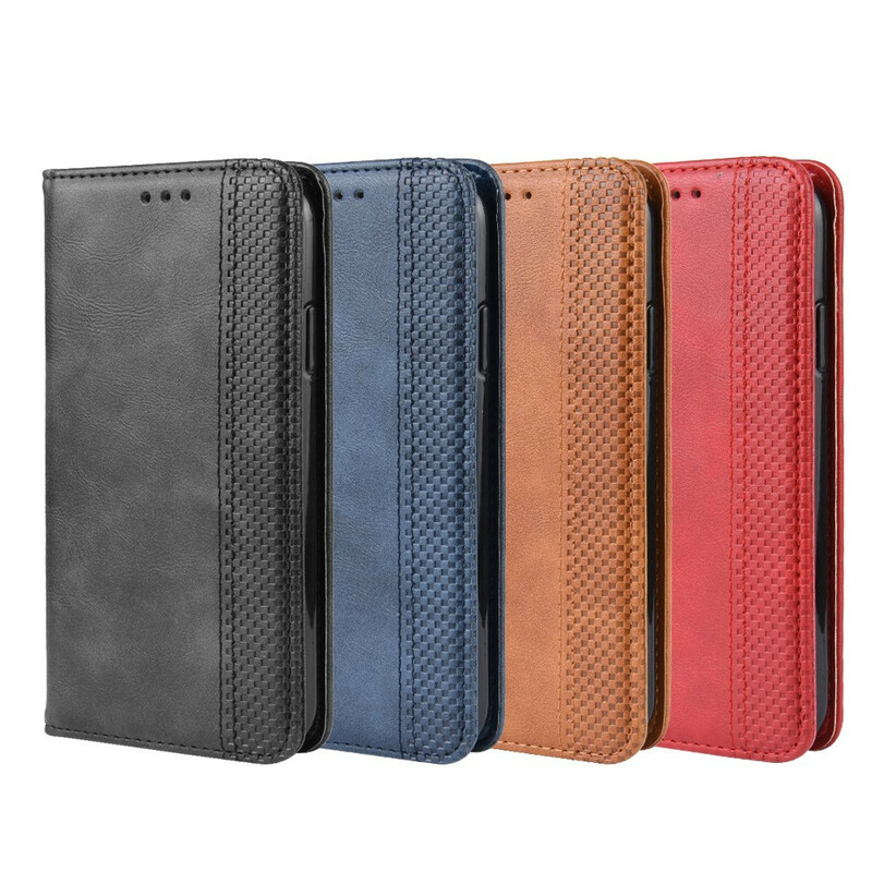 Flip Cover iPhone 11 Effet Cuir Vintage Stylisé Flip Cover iPhone 11 Effet Cuir Vintage Stylisé