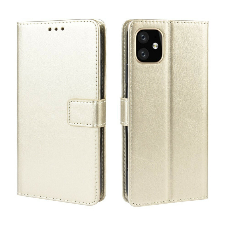 Housse iPhone 11 Effet Cuir Couleur à Lanière Housse iPhone 11 Effet Cuir Couleur à Lanière