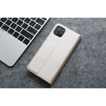 Flip Cover iPhone 11 Pro Max Effet Cuir Texture Soie Flip Cover iPhone 11 Pro Max Effet Cuir Texture Soie