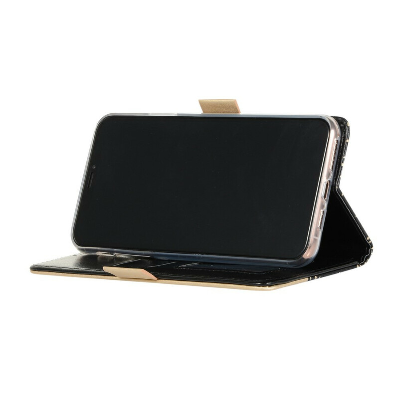 Housse iPhone 11 Pro Max Dentelle Porte-Monnaie à Lanière