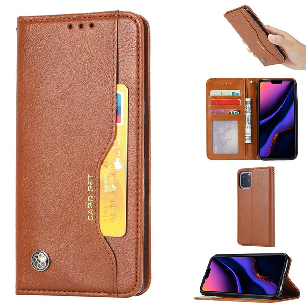 Flip Cover iPhone 11 Pro Max Simili Cuir Porte-Cartes