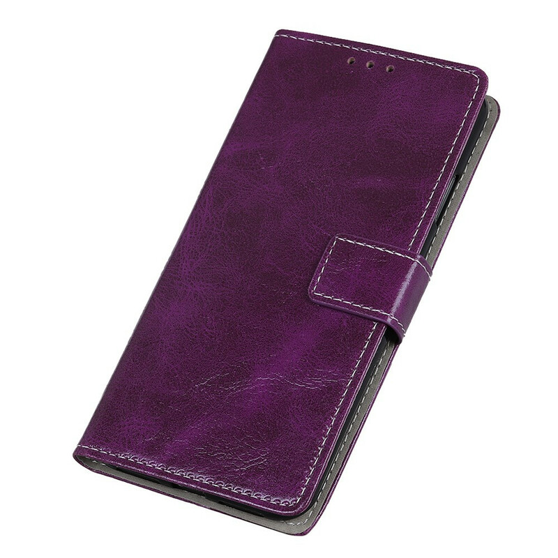 Housse iPhone 11 Effet Cuir Rétro Coutures Housse iPhone 11 Effet Cuir Rétro Coutures