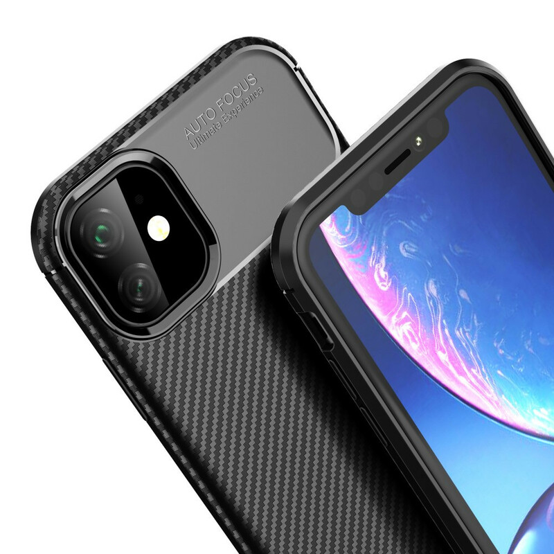 Coque iPhone 11 Flexible Texture Fibre Carbone Coque iPhone 11 Flexible Texture Fibre Carbone