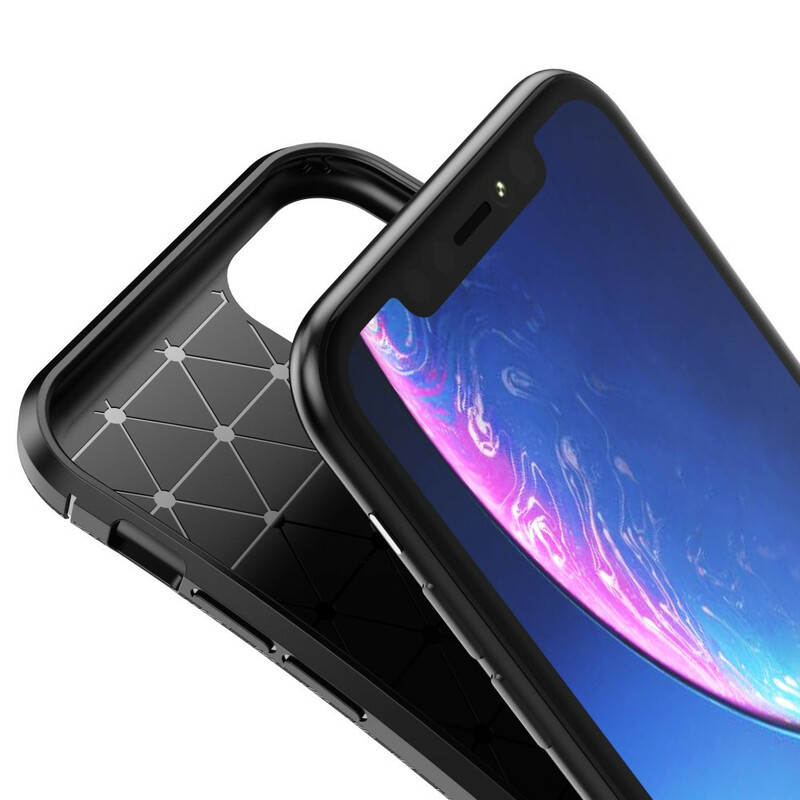 Coque iPhone 11 Flexible Texture Fibre Carbone Coque iPhone 11 Flexible Texture Fibre Carbone