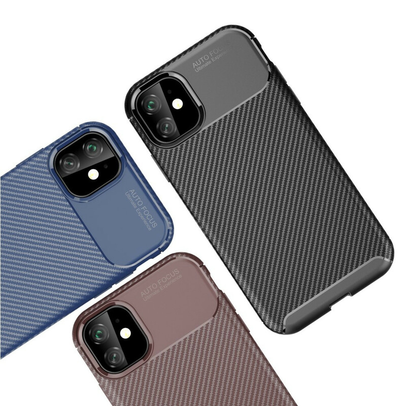 Coque iPhone 11 Flexible Texture Fibre Carbone Coque iPhone 11 Flexible Texture Fibre Carbone