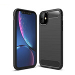 Coque iPhone 11 Fibre Carbone Brossée